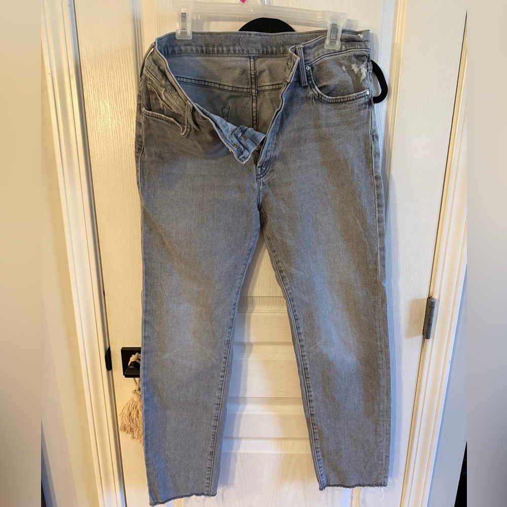 MOTHER Gray Denim Jeans